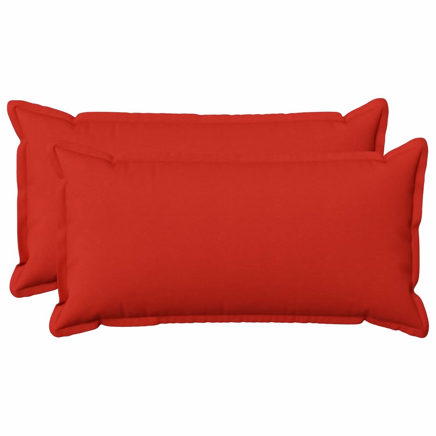 Set di 2 federe vidaXL HOUTEN rosse in poliestere, L 80 x P 40 cm