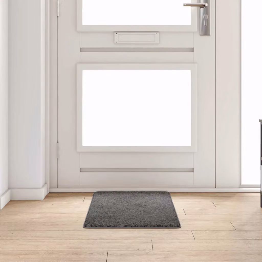 Runner in moquette vidaXL grigio, 50 x 100 cm, 100% polipropilene, design moderno e antiscivolo