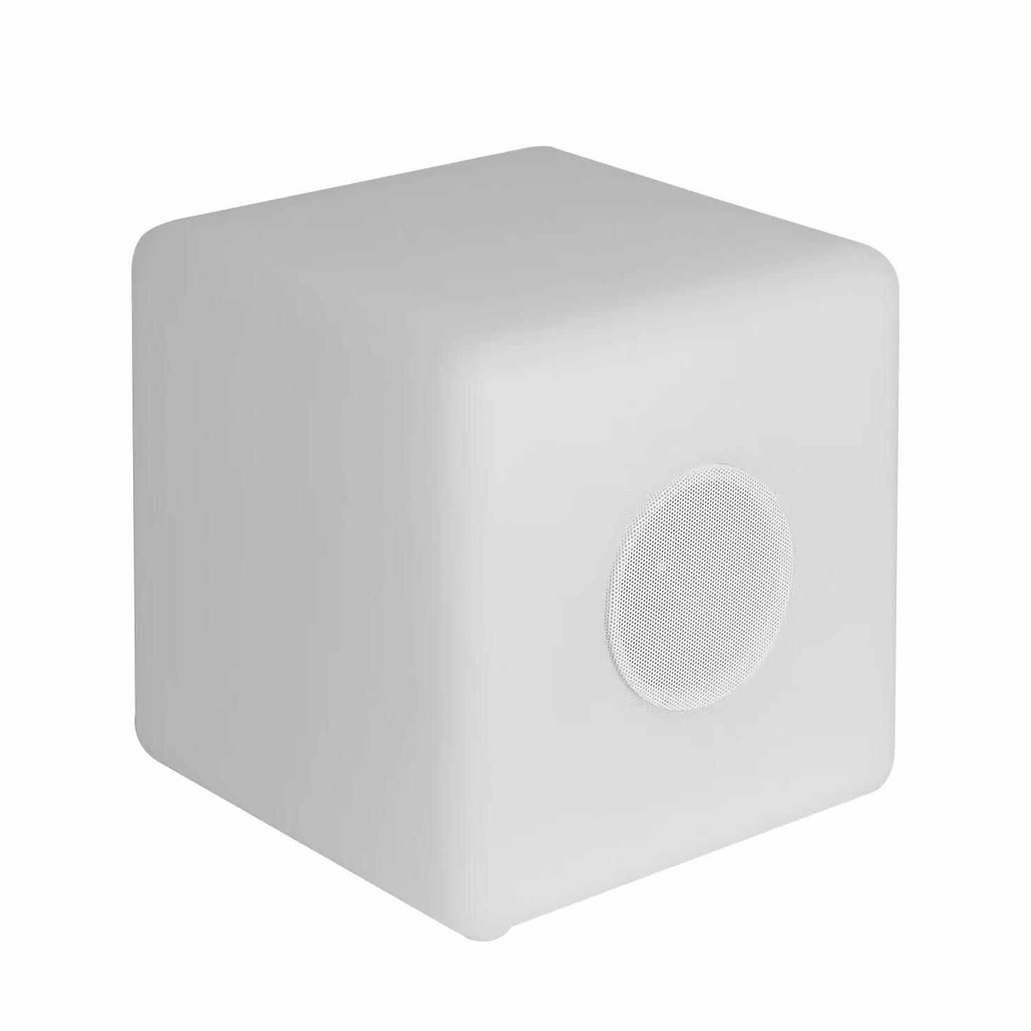 DICTROLUX MooNy Lampada LED Ricaricabile Multicolor con Speaker Bluetooth, Design a Cubo Moderno per Interni ed Esterni, L/P/H: 20 x 20 x 20 cm – 1
