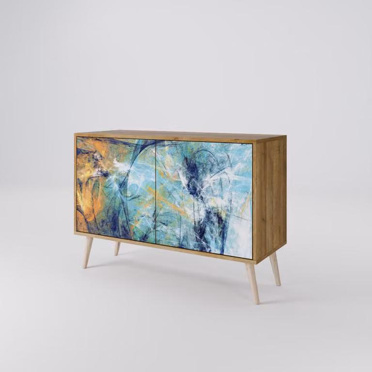Cassettiera Spacerebels a 2 ante - credenza cassettiera - credenza alta - mobile guardaroba - soggiorno camera da letto - 57,5×111×42 (HxLxP)
