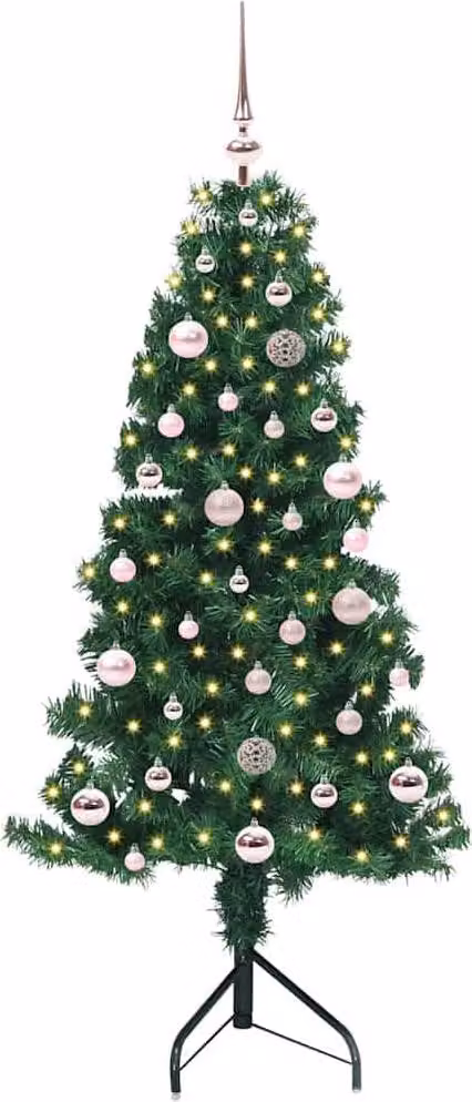 vidaXL Albero di Natale artificiale quadrato verde 150 cm in PVC e metallo