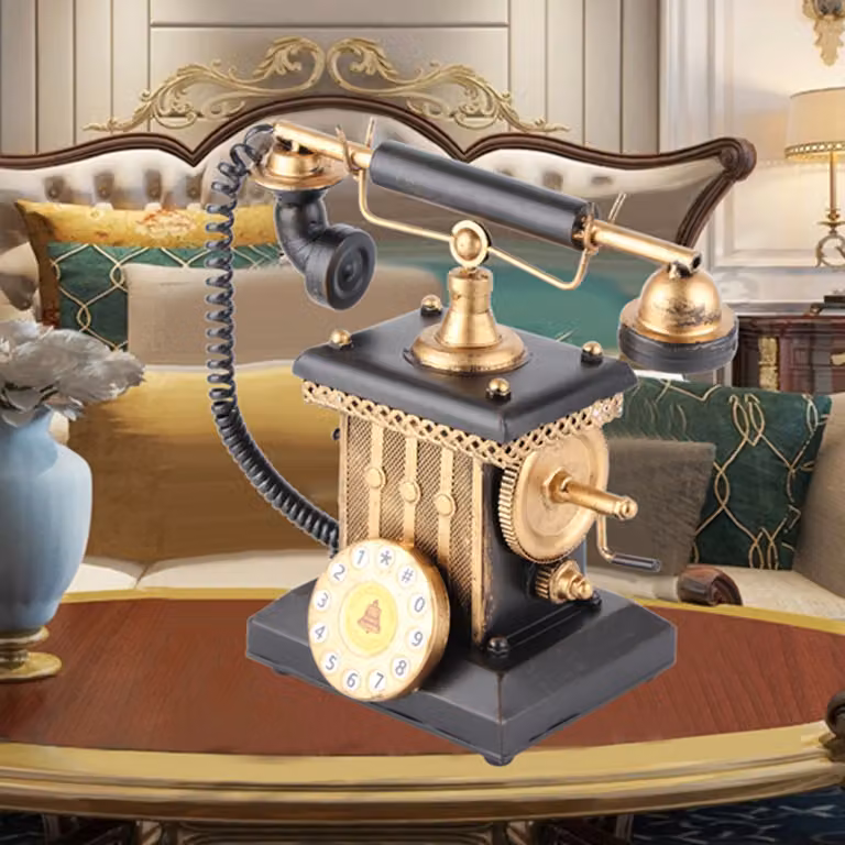 Decorazione del telefono, decorazione in stile vintage, decorazione della casa, ornamento della casa, decorazione della finestra