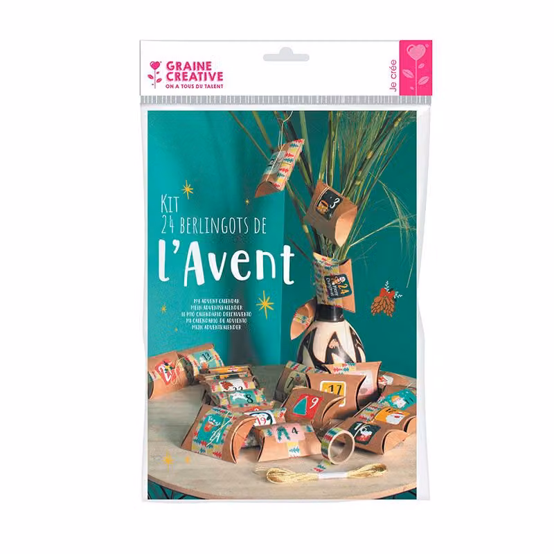 Calendario dell'Avvento creativo di Graine - Giocattolo per il conto alla rovescia di Natale