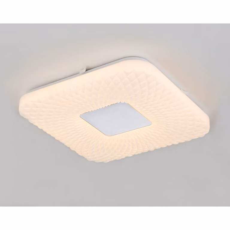 Lampada a soffitto LED quadrata con decorazione "Sparkle", modello FINDUS