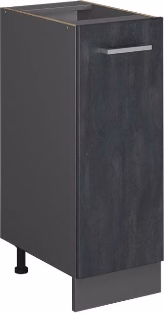 Armadio dispensa alto R-Line Vicco per cucina, colore nero e antracite, L: 30 cm