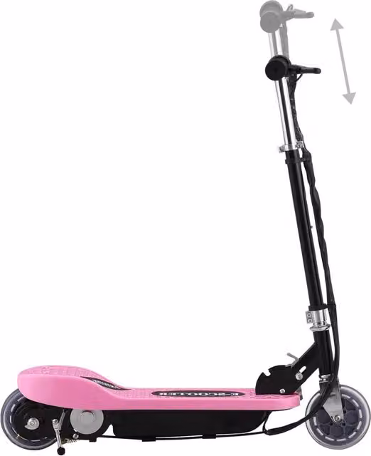 Monopattino Elettrico Rosa e Nero CFW6857548 con Motore da 120 W, Pieghevole e con Altezza Regolabile