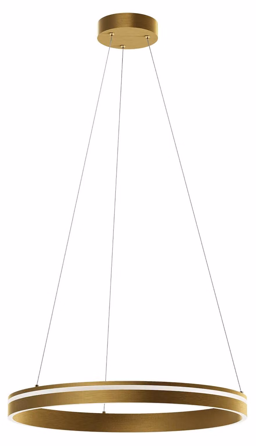 VALDIS SU LED, forma circolare, diametro 59,2, altezza 120 cm, colore oro