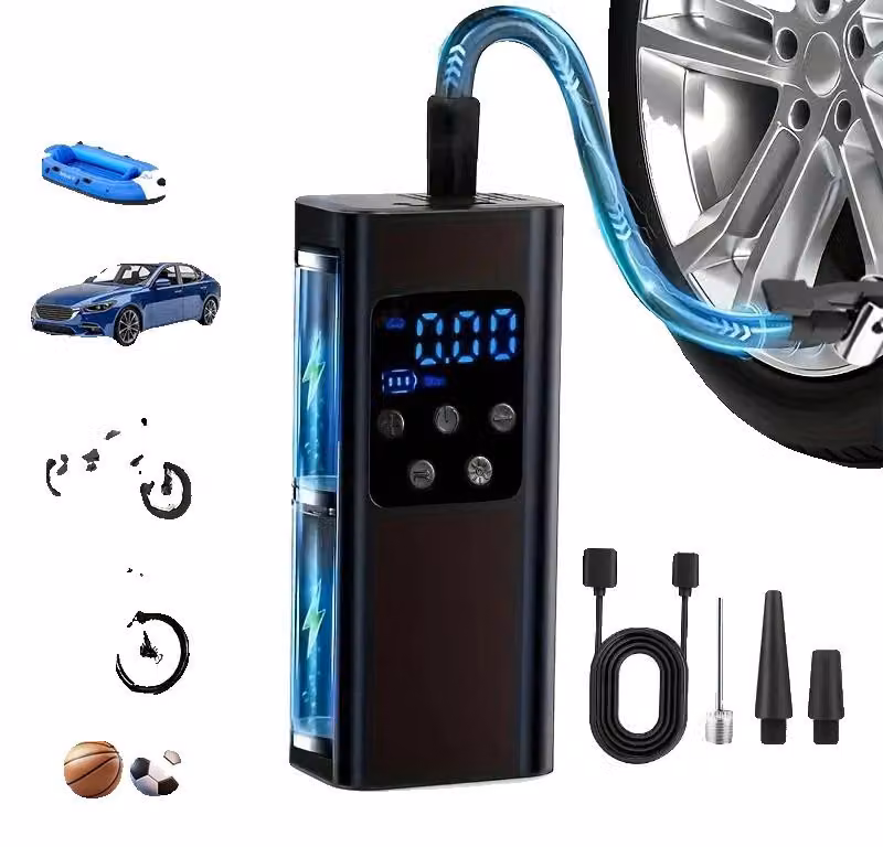 Gonfiagomme per pneumatici, 150 PSI, display digitale, pompa wireless