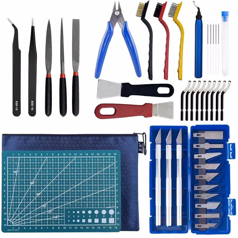 Omgoods - Kit di strumenti per stampanti 3D, 42 pezzi per manutenzione e pulizia