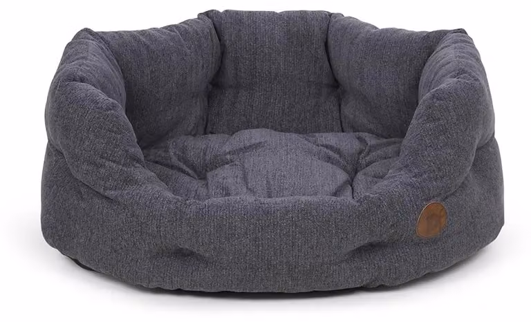Cuccia ovale per cani Petface, grande, color grigio ardesia