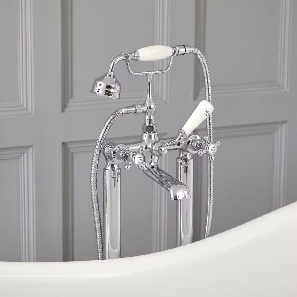 Gruppo Vasca Freestanding a Croce Disponibile Con Diverse Finiture - Elizabeth