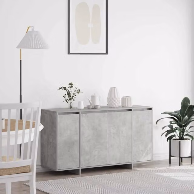 Credenza Grigio cemento 135 x 41 x 75 cm Legno ingegnerizzato 3333889