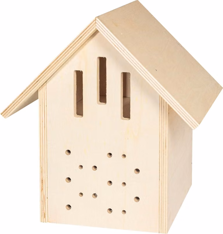Kit di costruzione in legno per hotel per farfalle e api in legno non trattato resistente alle intemperie - set completo con martello e chiodi