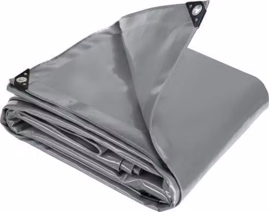 Telo di copertura in PVC, 650 g/m², dimensioni 2x7 metri, impermeabile, ideale per l'edilizia e il trasporto