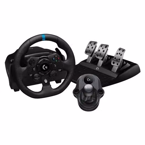 Simulatore di guida Logitech G923 SE con volante e pedaliera, Black – 2