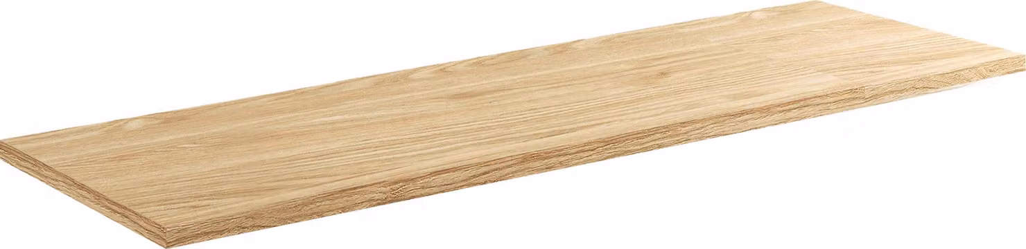 Piano Bagno 140 Cm Rovere Oliato – Mdf Naturale Per Lavabi Da Appoggio