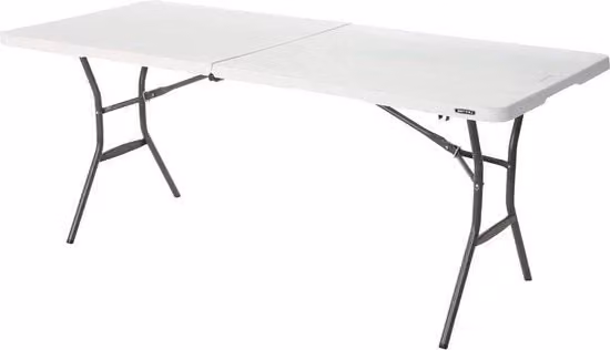 Tavolo pieghevole - 183 x 76 x 74 cm - colore vivace con extra parole chiave: arredamento esterno, mobili da giardino. Tavolo da giardino pieghevole
