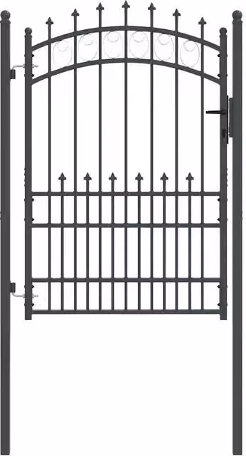 Cancello della recinzione con punte EMMEN 170 x 100 cm CFW9387668