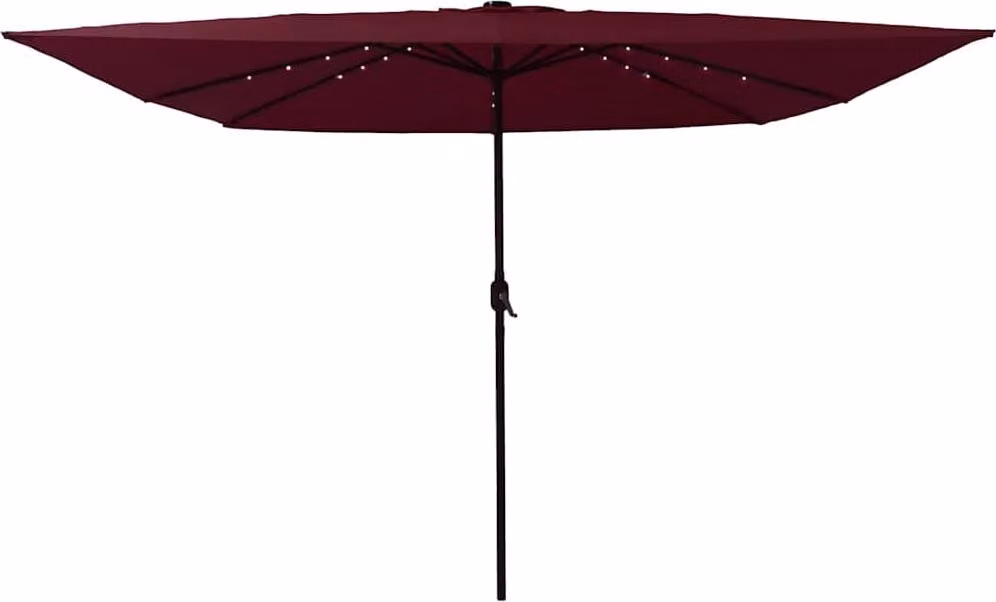Ombrello da giardino Rosso Bordeaux 295 x 295 x 245 cm