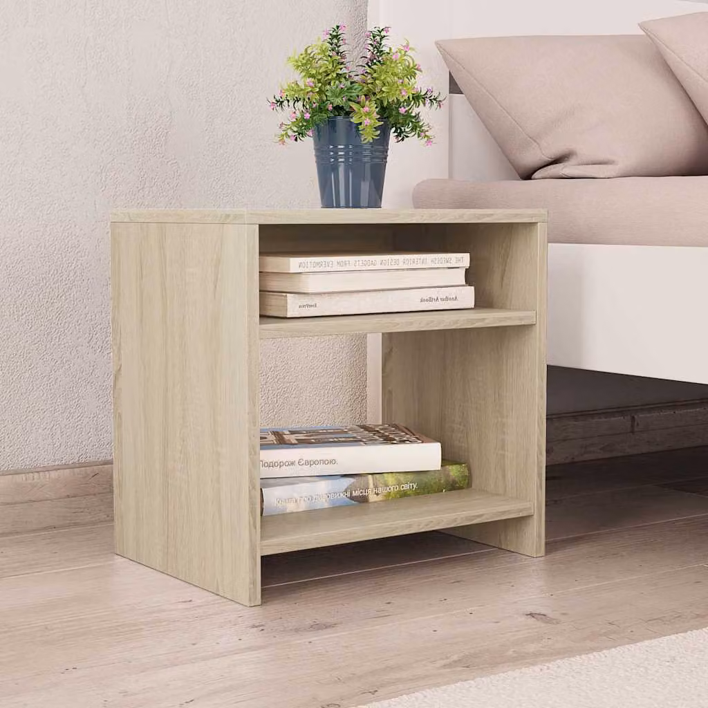 vidaXL Comodini Rovere Sonoma 2 pz 40x30x40 cm in Legno Multistrato