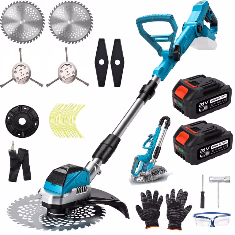 Accu Grastrimmer - 21 V - Larghezza di taglio di 23 cm - Batterie agli ioni di litio - Senza fili - Albero telescopico