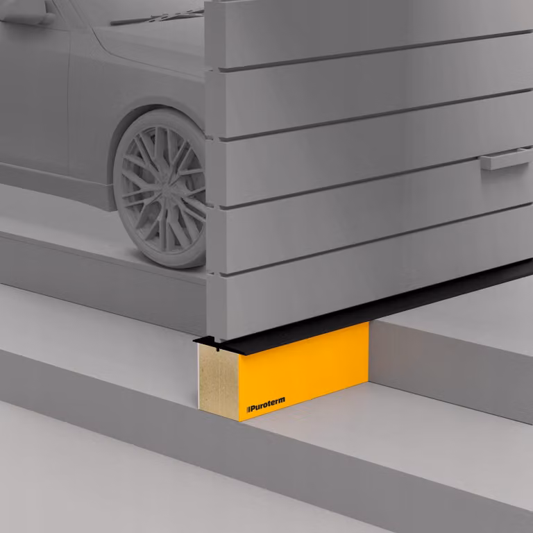 Puroterm HEAVY 30 cm/120 cm: soglia isolante per porte e porte da garage
