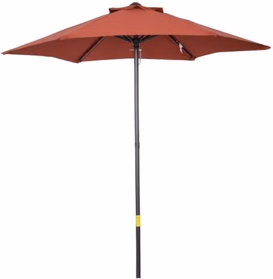 Grande ombrellone da spiaggia esagonale, 196 cm, pieghevole, reversibile, rosso vino, stabile, resistente al vento