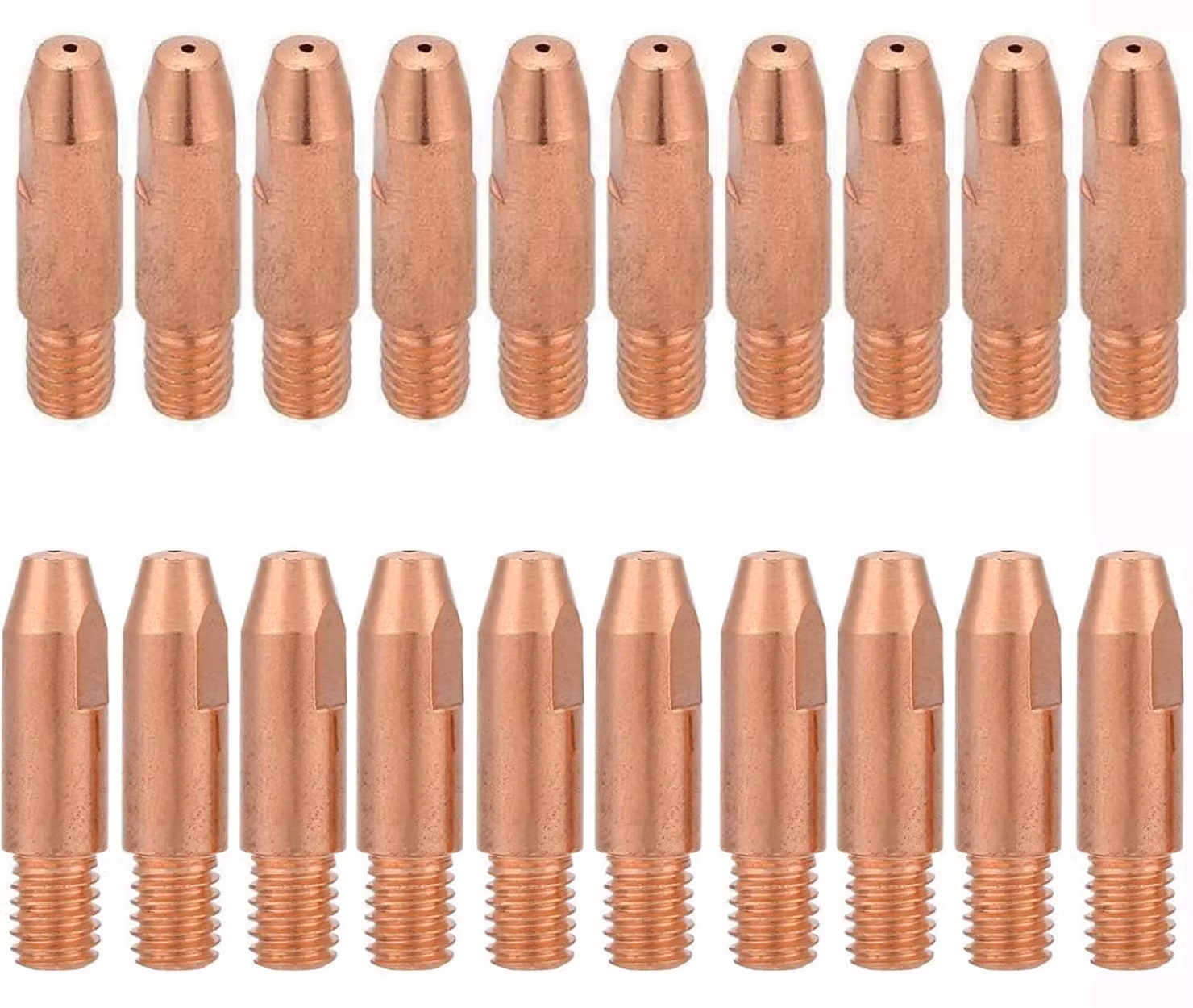20 pezzi di contatto in rame per torcia di saldatura MIG/MAG, filettatura M6