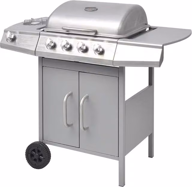 Griglia Barbecue a Gas 4+1 Fornelli Argento CFW8340888