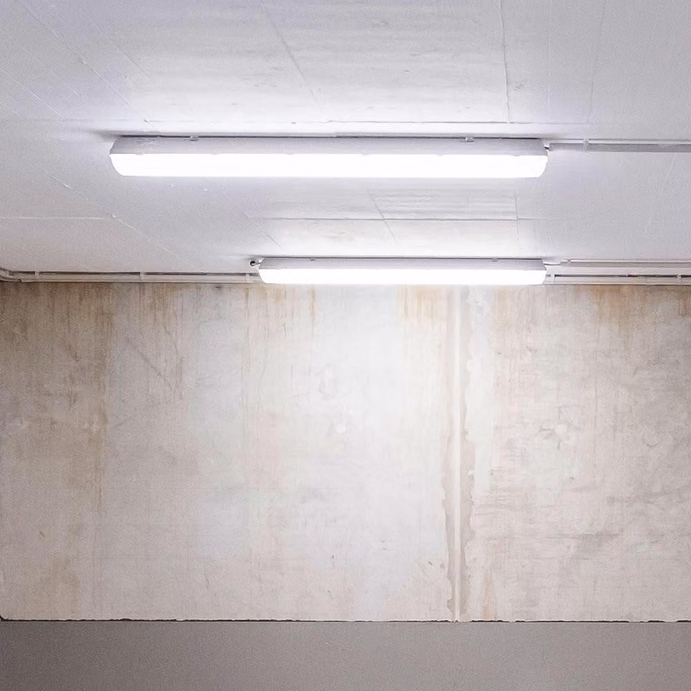 Set di 2 luci a LED per vasca da bagno, 4320 lumen, luce bianca neutra, lunghezza 120 cm