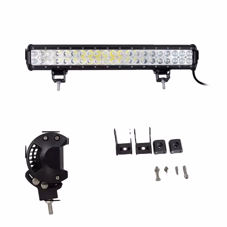 Barra luminosa offroad, varie dimensioni disponibili, adatta per Jeep JK UTV ATV, 20 pollici 126W
