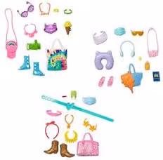Set di outfit assortiti multicolore per bambola Fashion Barbie Mattel