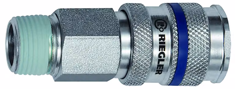 Riegler attacco rapido NW 7,8 acciaio R 1/2 AG - 141514