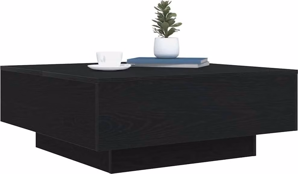 Tavolino da salotto Rovere Nero 80 x 80 x 31 cm