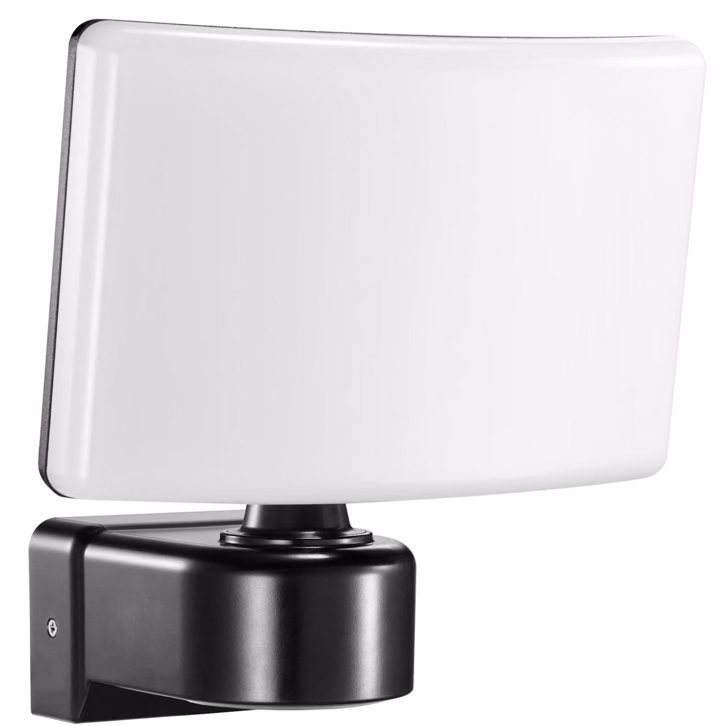 Lampada da parete a LED, 30W, 2200 lumen, grado di protezione IP65, con sensore di movimento, colore nero, attacco E27