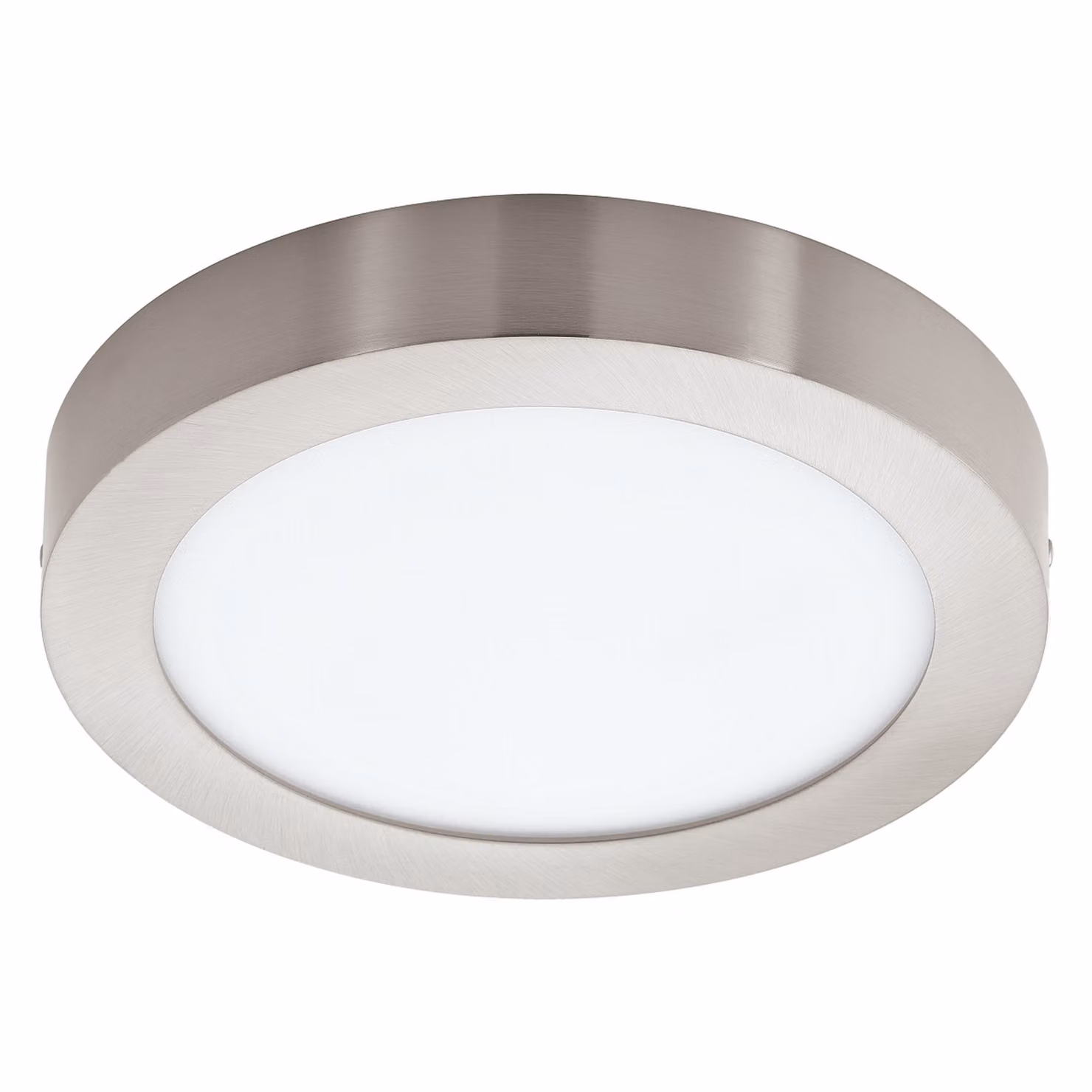Eglo LED Smart+ luce di superficie Fueva-C nichel opaco rotonda Ø22,5 cm 15,6W 2000lm RGBW 2700-6500K Dimmerabile App