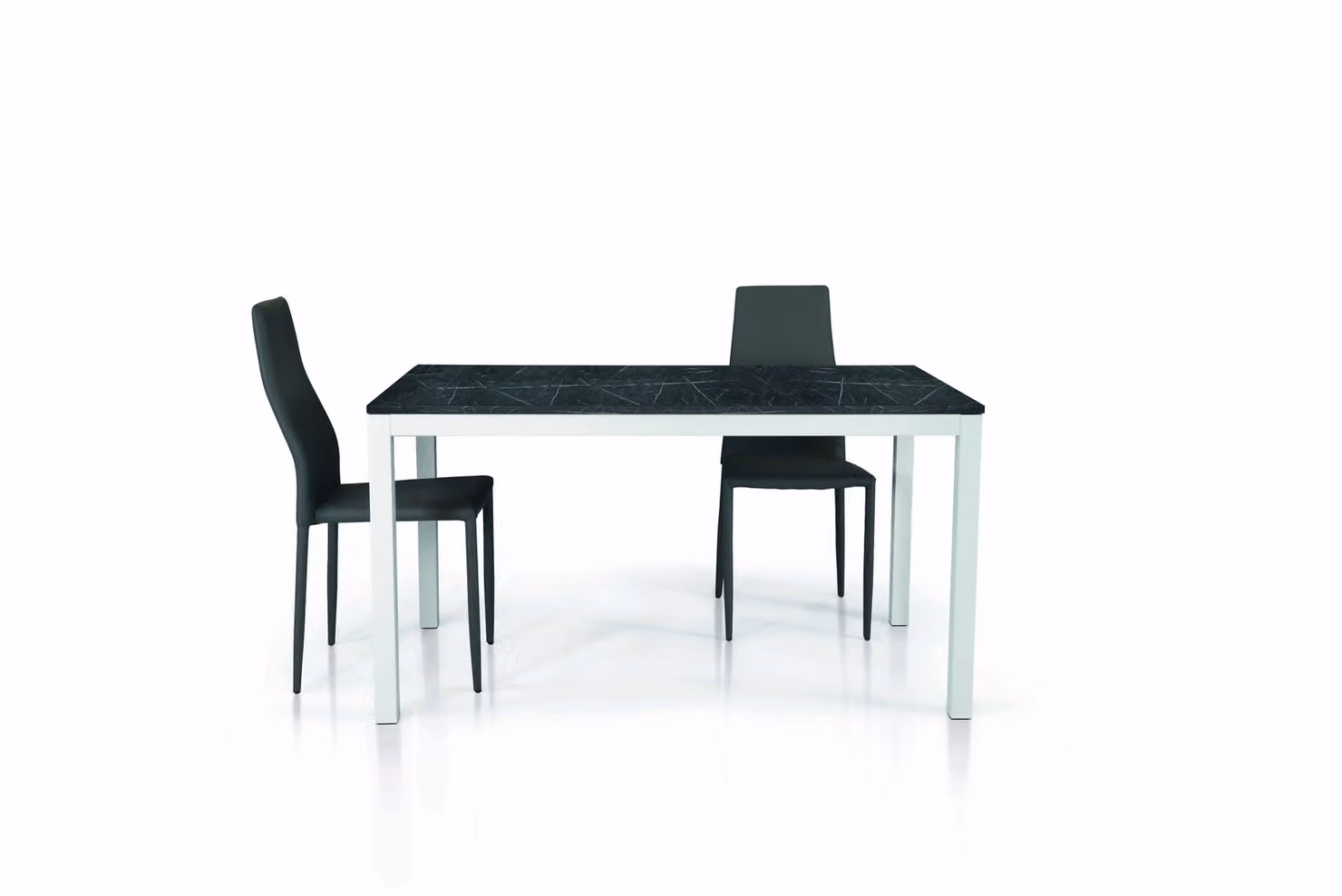 Tavolo TALAMONE in legno nobilitato finitura marmo allungabile 140×80 cm – 200×80 cm