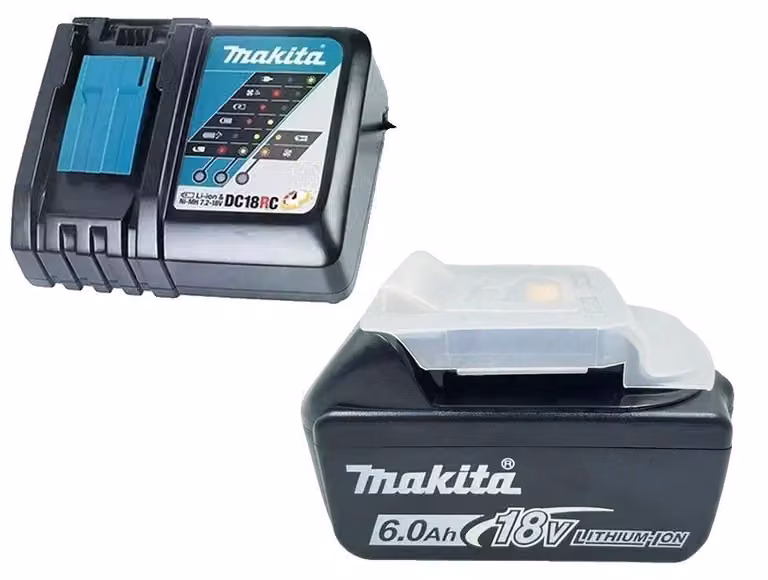Batterie, capacità 6,0 Ah, compatibile con utensili senza fili, 1 pezzo, modello YZ-6A DC18RC