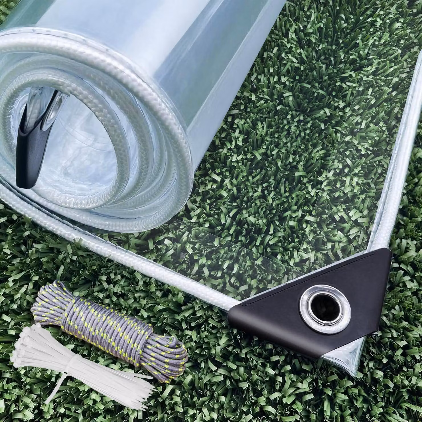 Pellicola trasparente, dimensioni 2 x 3 metri, impermeabile e resistente