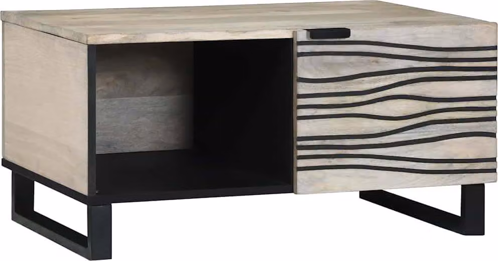 Maison Exclusive - Tavolino bianco 80 x 50 x 40 cm Materiale ligneo