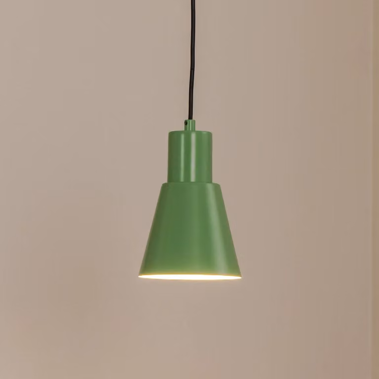 Lampada a sospensione Konikkem Opviq, dimmerabile, Verde, Soggiorno / Sala da pranzo, Metallo, Giovanile, Lampada a sospensione