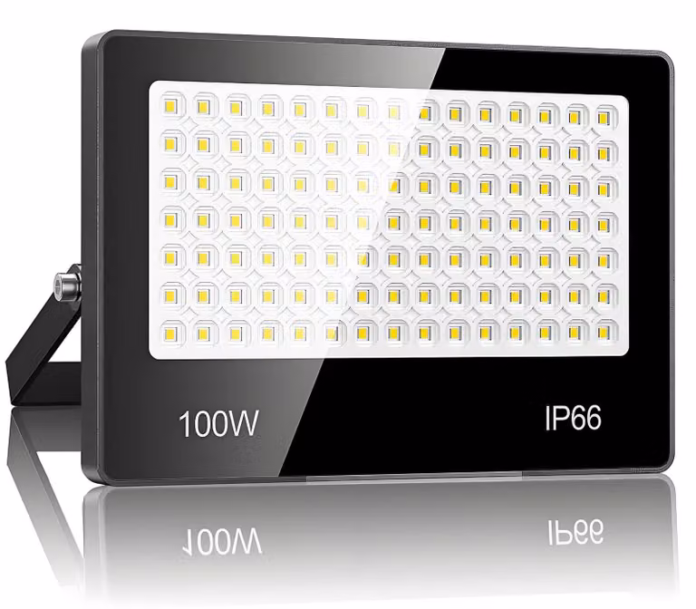 Faretto LED da esterno, 100 W, 10.000 lumen, 6500 K, grado di protezione IP67