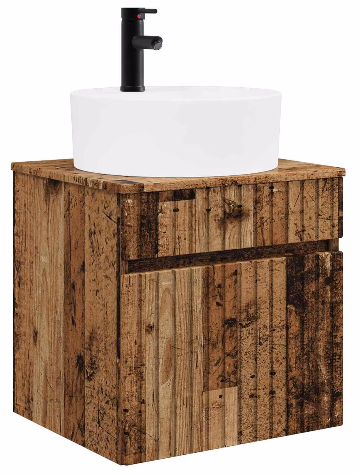Mobile lavabo da parete Legno antico 49 x 44,5 x 65 cm