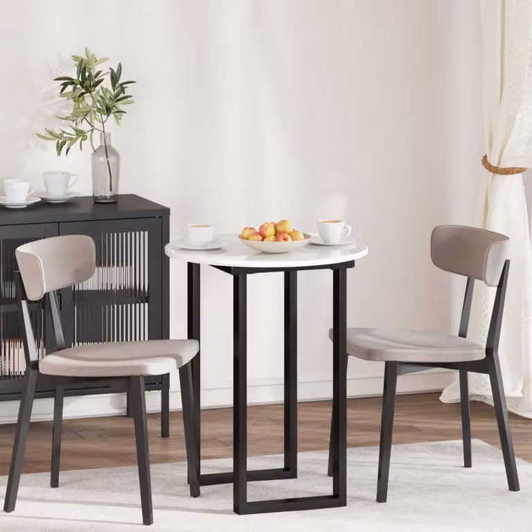 Piano del tavolo rotondo vidaXL in legno ingegnerizzato bianco, Ø 60 cm, H 1,5 cm