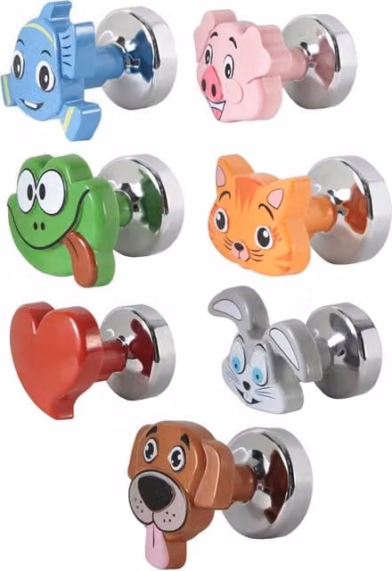 Set di 7 appendini magnetici fantasy per termoarredo universali Pika multicolore