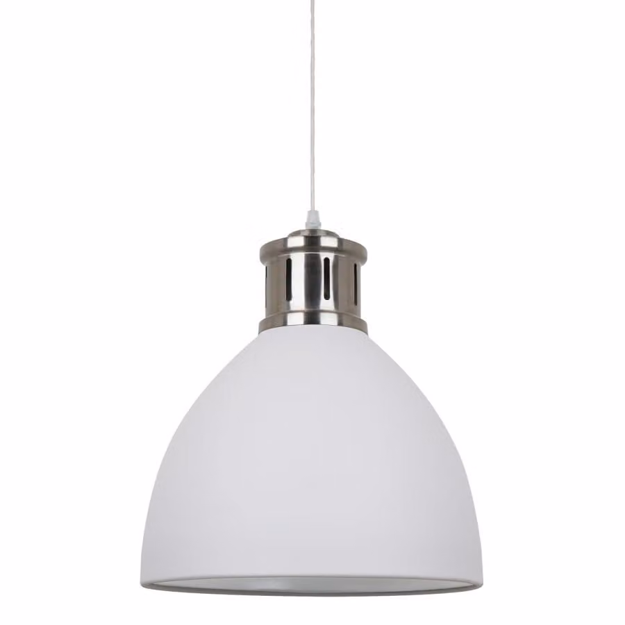 Italux Lola, lampada a sospensione industriale grigia MD-HN8100-WH+S.NICK