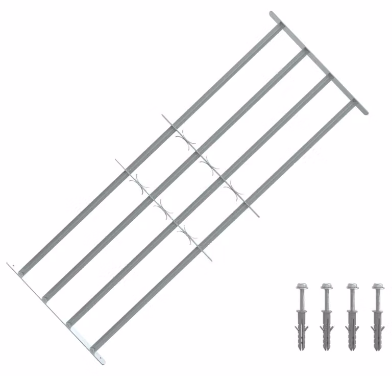 Griglia di sicurezza per finestre con 4 barre trasversali 3 pcs