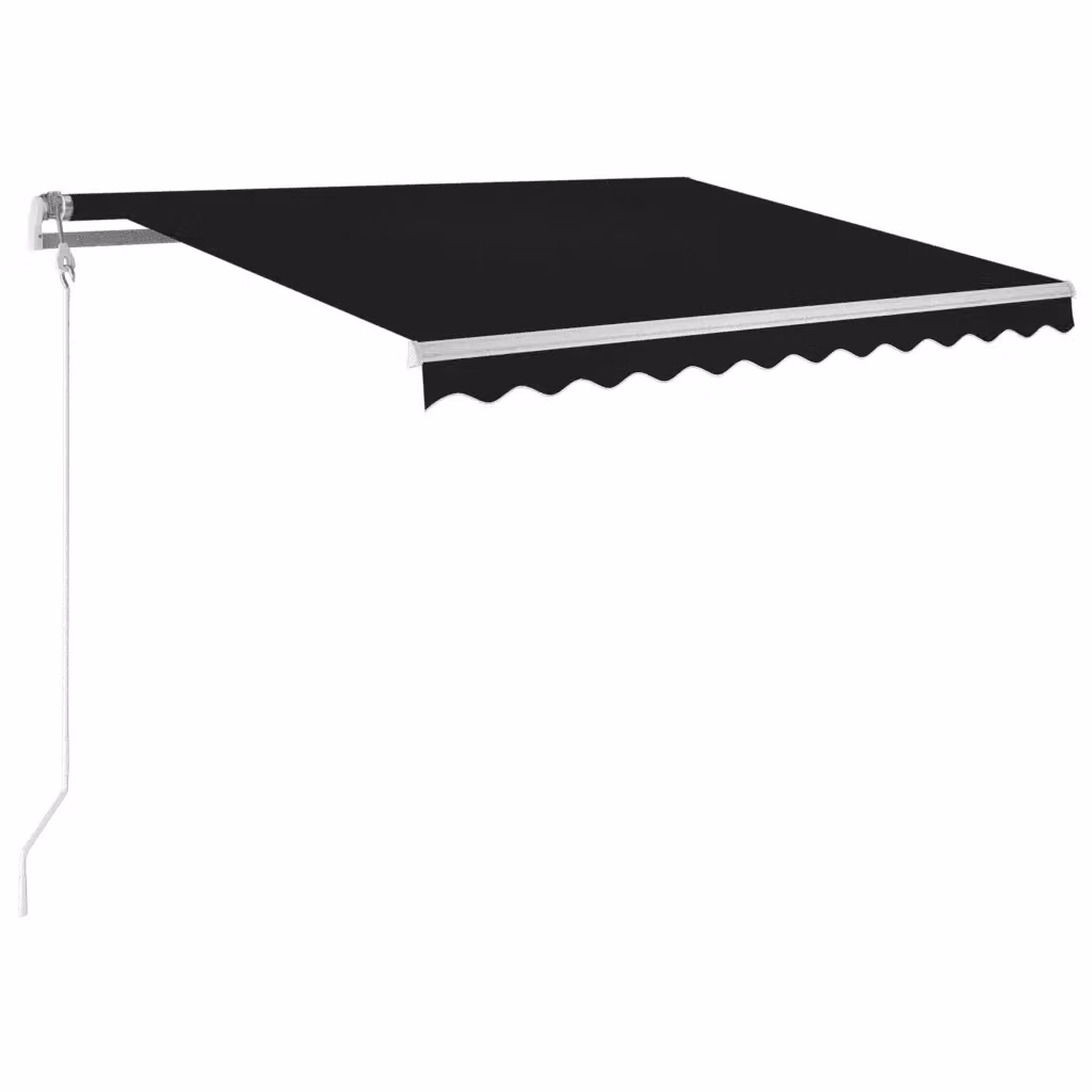 vidaXL Tenda da Sole Retrattile Automatica con Telecomando in Alluminio e Poliestere, L: 300 cm, P: 250 cm, Colore Antracite – 2