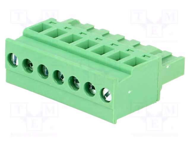 1 x Connettore angolato con morsetto, disattivabile, per cavi di sezione: 7,5 mm², 2,5 mm², modello: 2EDGKA-5.0-07P-14-00