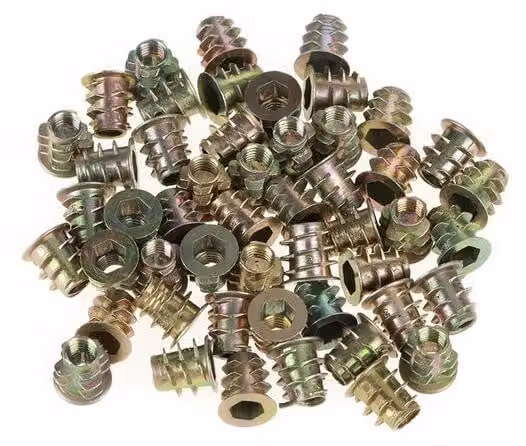 Kit di sicurezza per legno - 50 pezzi - M4 x 6 mm - Zama (zinco) - Set a esagono